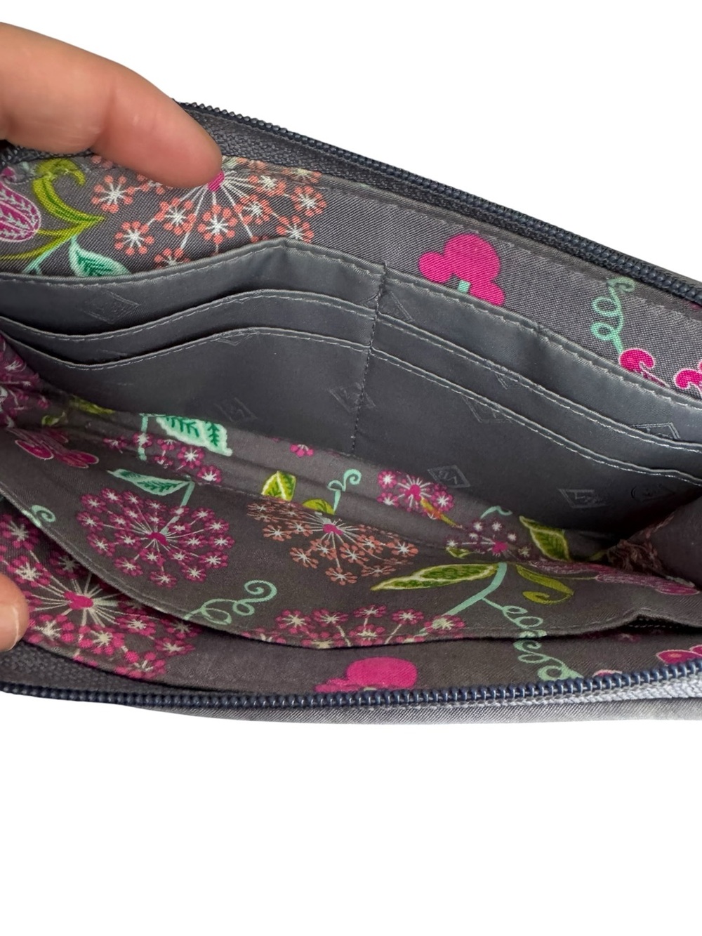 Vera Bradley Disney Floral Zip Wristlet Wallet - Picture 3 of 3
